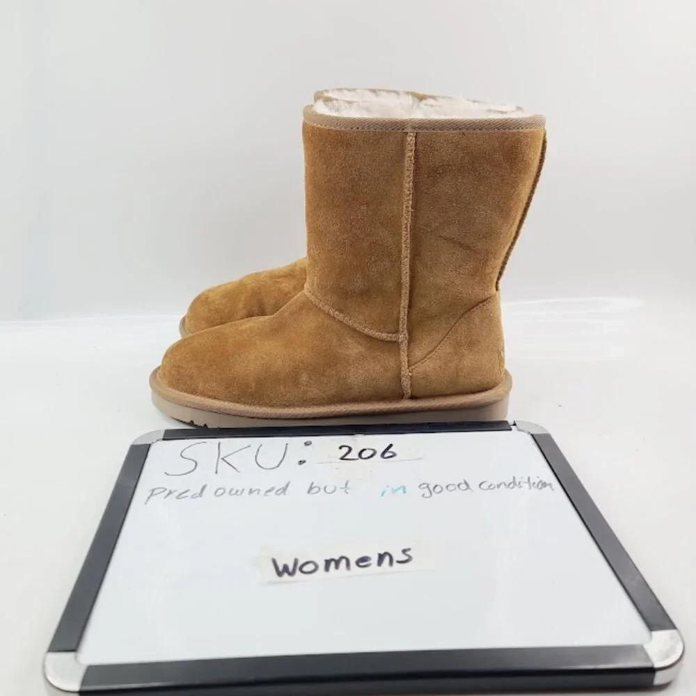 Koolaburra Women's Brown Classic‎ Short Suede Ankle Winter Boot Size 7